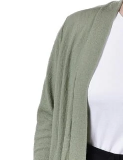 Sage Petite Knee Length Textured Cardigan with Side Pockets -Dressbarn Store PTXR4546SAGEDETAIL