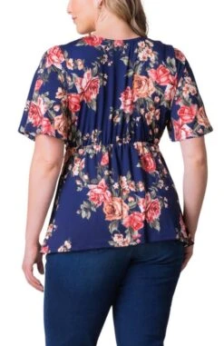 Plus Size Twist Front V-Neck Knit Top with Flutter Sleeves 38 Plus Size Twist Front V-Neck Knit Top with Flutter Sleeves -Dressbarn Store abby twist front top plus 720110