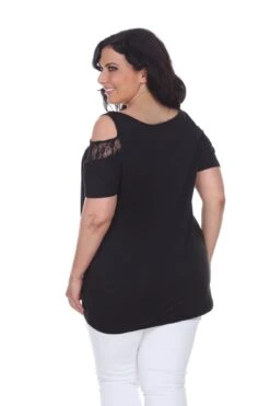 White Mark Bexley Plus Size Tunic Top - Lace Cut-Out Shoulder 36 White Mark Bexley Plus Size Tunic Top - Lace Cut-Out Shoulder -Dressbarn Store bexley tunic top plus 435048