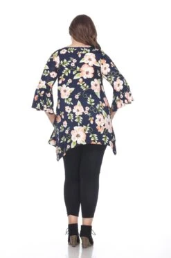 White Mark Blanche Plus Size Tunic Top with Bell Sleeves -Dressbarn Store blanche tunic top plus 124659