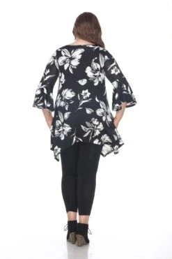 White Mark Blanche Plus Size Tunic Top with Bell Sleeves -Dressbarn Store blanche tunic top plus 486044