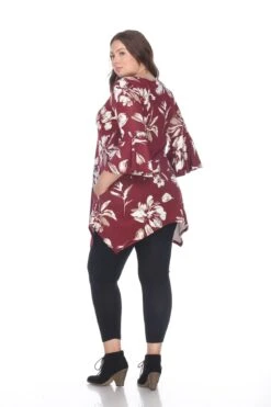 White Mark Blanche Plus Size Tunic Top with Bell Sleeves -Dressbarn Store blanche tunic top plus 978011