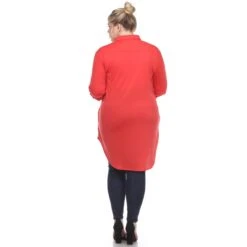 Women's Plus Size Color Block Button Down Tunic with Side Pockets 33 Women's Plus Size Color Block Button Down Tunic with Side Pockets -Dressbarn Store button down stretchy tunic plus 946140