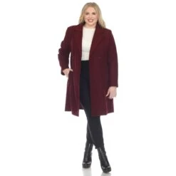 Women's Plus Size Double-Breasted Walker Coat - Sophisticated Winter Style -Dressbarn Store classic walker coat plus 148994