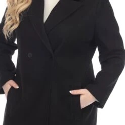 Women's Plus Size Double-Breasted Walker Coat - Sophisticated Winter Style -Dressbarn Store classic walker coat plus 594843