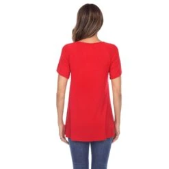 White Mark Women's Crisscross Cutout Short Sleeve Top 37 White Mark Women's Crisscross Cutout Short Sleeve Top -Dressbarn Store crisscross cutout short sleeve top 346840