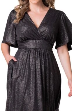 Elegant Plus Size Crystal Cove Midi Cocktail Dress with Pockets -Dressbarn Store crystal cove midi cocktail dress plus 516134