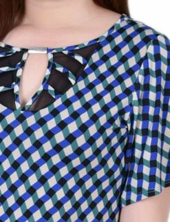 Limoges Petite 3/4 Sleeve Blouse with Mesh Neckline & Necklace 6 Limoges Petite 3/4 Sleeve Blouse with Mesh Neckline & Necklace -Dressbarn Store deep lake limoges 34 sleeve blouse with necklace petite 835871