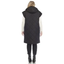 White Mark Women's Plus Size Diamond Quilted Hooded Puffer Vest -Dressbarn Store diamond quilted hooded puffer vest plus 140201