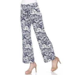 Floral Paisley Palazzo Pants - Lightweight Wide-Leg Boho Trousers -Dressbarn Store floral paisley palazzo pants 202167