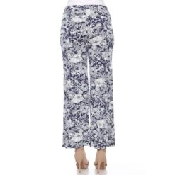 Floral Paisley Palazzo Pants - Lightweight Wide-Leg Boho Trousers -Dressbarn Store floral paisley palazzo pants 214189