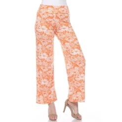 Floral Paisley Palazzo Pants - Lightweight Wide-Leg Boho Trousers -Dressbarn Store floral paisley palazzo pants 432765