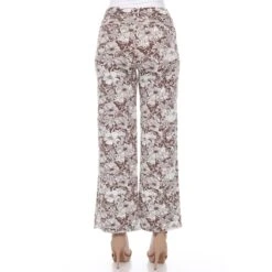 Floral Paisley Palazzo Pants - Lightweight Wide-Leg Boho Trousers -Dressbarn Store floral paisley palazzo pants 660295