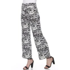 Floral Paisley Palazzo Pants - Lightweight Wide-Leg Boho Trousers -Dressbarn Store floral paisley palazzo pants 907403