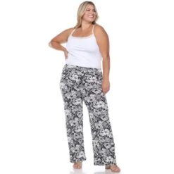 Plus Size Floral Paisley Wide Leg Palazzo Pants with Fold-Over Waist 33 Plus Size Floral Paisley Wide Leg Palazzo Pants with Fold-Over Waist -Dressbarn Store floral paisley palazzo pants plus 742407