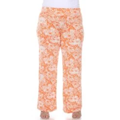 Plus Size Floral Paisley Wide Leg Palazzo Pants with Fold-Over Waist 36 Plus Size Floral Paisley Wide Leg Palazzo Pants with Fold-Over Waist -Dressbarn Store floral paisley palazzo pants plus 807072