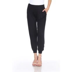 Relaxed Fit Boho Harem Pants: Comfortable Aladdin Yoga Joggers with Pockets