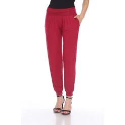 Relaxed Fit Boho Harem Pants: Comfortable Aladdin Yoga Joggers with Pockets -Dressbarn Store harem pants 457259