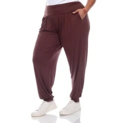 Plus Size Soft Rayon Harem Pants with Pockets & Fold-Over Waist 32 Plus Size Soft Rayon Harem Pants with Pockets & Fold-Over Waist -Dressbarn Store harem pants plus 808650