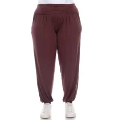 Plus Size Soft Rayon Harem Pants with Pockets & Fold-Over Waist 31 Plus Size Soft Rayon Harem Pants with Pockets & Fold-Over Waist -Dressbarn Store harem pants plus 910995