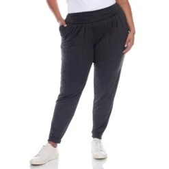 Plus Size Soft Rayon Harem Pants with Pockets & Fold-Over Waist 36 Plus Size Soft Rayon Harem Pants with Pockets & Fold-Over Waist -Dressbarn Store harem pants plus 974302