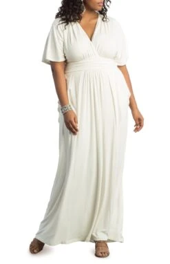 Plus Size Kimono Sleeve Maxi Dress - Elegant Draped Wedding Guest Gown 31 Plus Size Kimono Sleeve Maxi Dress - Elegant Draped Wedding Guest Gown -Dressbarn Store indie flair maxi dress plus 156544