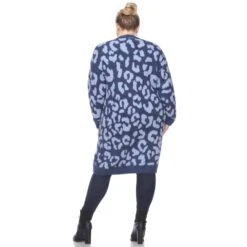 Plus Size Leopard Print Sherpa Coat - Open Front Cardigan with Pockets 39 Plus Size Leopard Print Sherpa Coat - Open Front Cardigan with Pockets -Dressbarn Store leopard print open front sherpa coat plus 354391