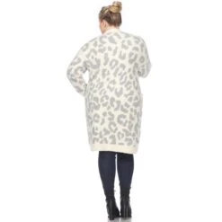 Plus Size Leopard Print Sherpa Coat - Open Front Cardigan with Pockets 34 Plus Size Leopard Print Sherpa Coat - Open Front Cardigan with Pockets -Dressbarn Store leopard print open front sherpa coat plus 967123