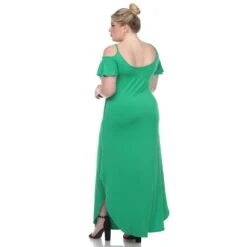 White Mark Lexi Plus Size Cold Shoulder Maxi Dress with Side Pockets -Dressbarn Store lexi maxi dress plus 781177