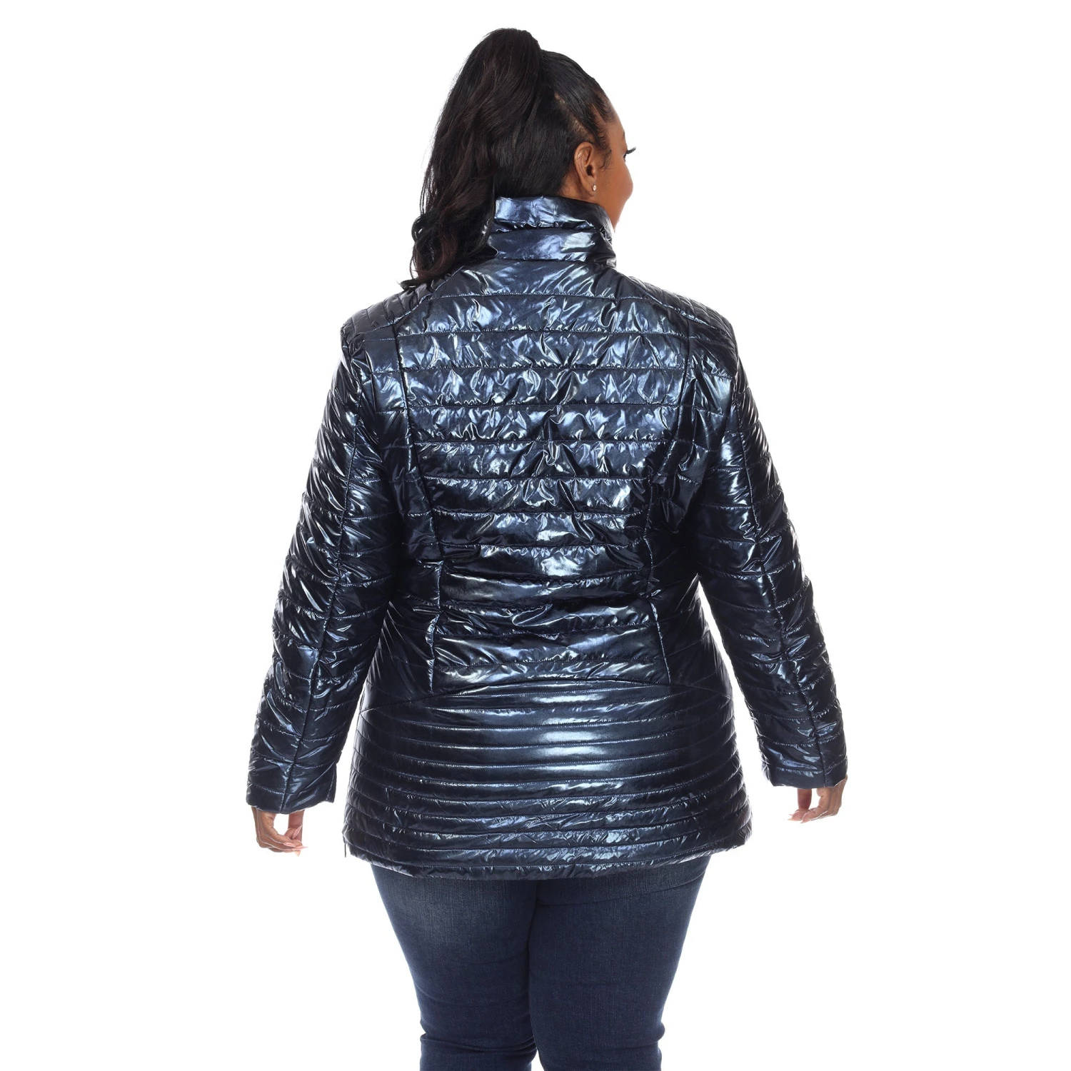 Metallic Puffer Coat - Plus 13 Metallic Puffer Coat - Plus - Image 13