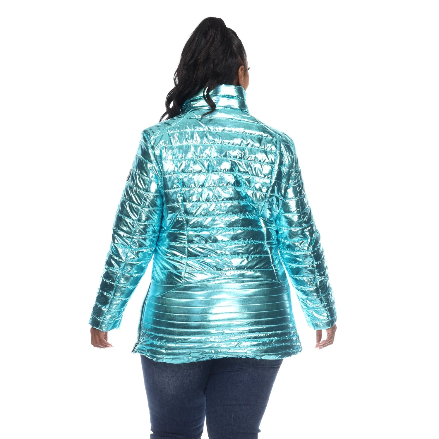 Metallic Puffer Coat - Plus 18 Metallic Puffer Coat - Plus - Image 18