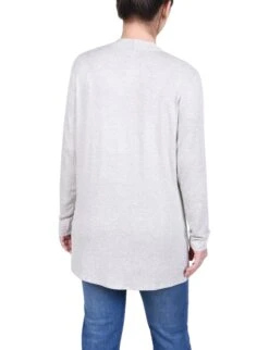 NY Collection Petite Long Sleeve Swing Cardigan with Flared Hem -Dressbarn Store ny collection long sleeve swing cardigan petite 687647