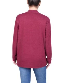 NY Collection Petite Long Sleeve Swing Cardigan with Flared Hem -Dressbarn Store ny collection long sleeve swing cardigan petite 714990