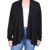 NY Collection Petite Long Sleeve Swing Cardigan with Flared Hem