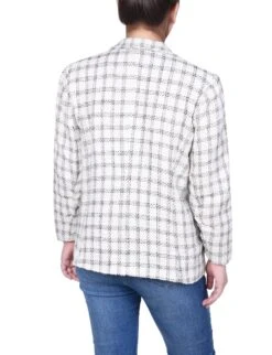 NY Collection Petite Long Sleeve Twill Jacket with Drawstring Waist 23 NY Collection Petite Long Sleeve Twill Jacket with Drawstring Waist -Dressbarn Store ny collection long sleeve twill jacket petite 225903