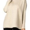 Paris Oversized Turtleneck Tunic Sweater - Cozy Heavy Knit