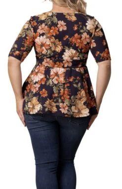Plus Size Peplum Top - Sophisticated Sweetheart Neckline Blouse -Dressbarn Store posh peplum top plus 291755