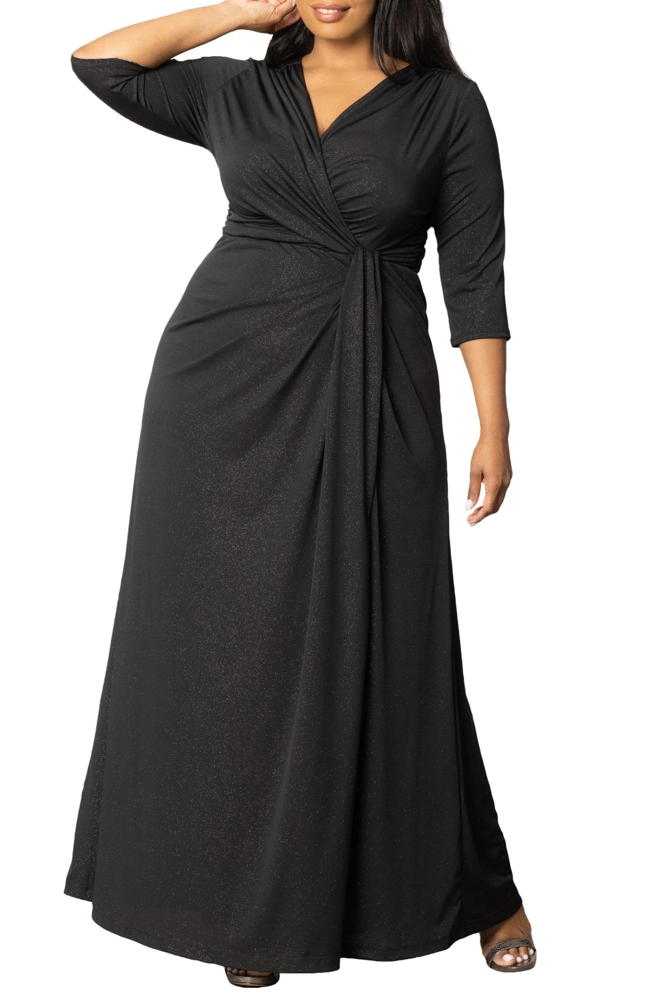 Plus Size Romanced By Moonlight Floor-Length Evening Gown 5 Plus Size Romanced By Moonlight Floor-Length Evening Gown - Image 5