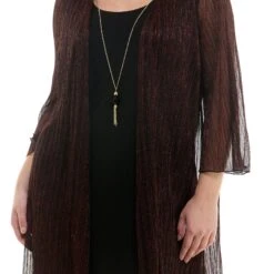 Sara Michelle Plus Size 3/4 Bell Sleeve 2-Fer Dress with Detachable Necklace -Dressbarn Store sara michelle 34 bell sleeve 2fer dress and necklace plus 766405