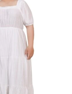 NY Collection Plus Size Short Sleeve Tiered Midi Dress -Dressbarn Store short sleeve tiered midi dress plus 169318