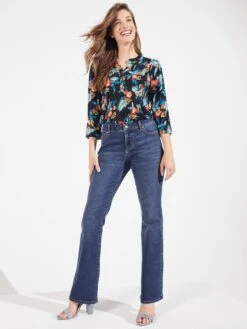 Westport Signature Bootcut 5-Pocket Denim Jean with Tummy Control -Dressbarn Store signature bootcut 5 pocket denim jean 591837