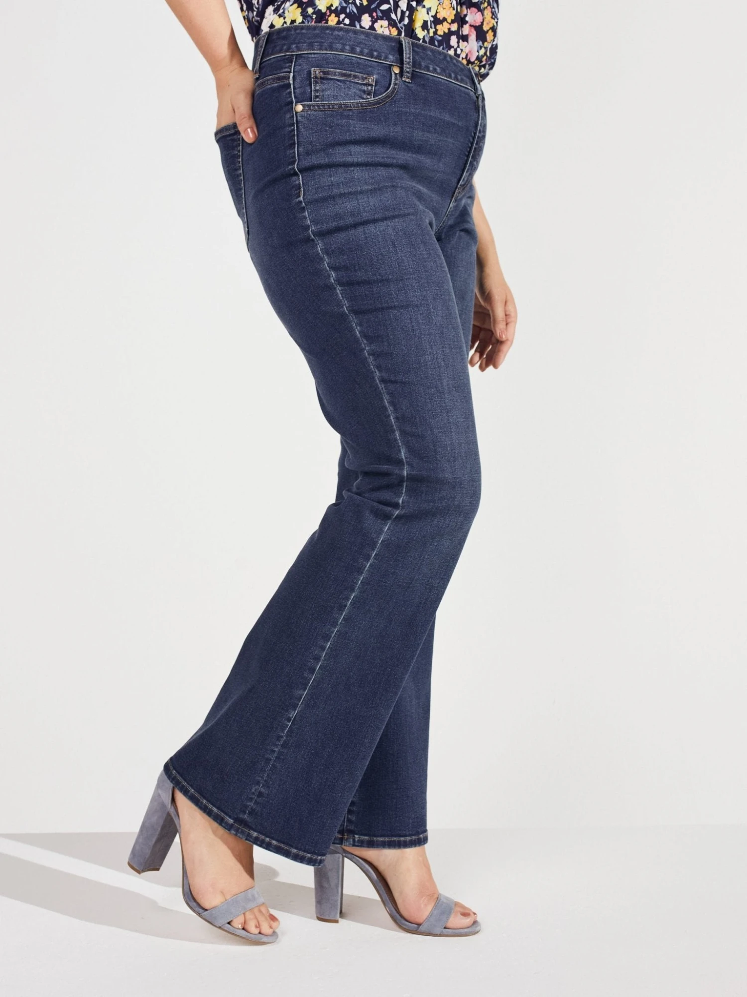 Westport Signature Plus Size Bootcut 5-Pocket Denim Jeans 5 Westport Signature Plus Size Bootcut 5-Pocket Denim Jeans - Image 5