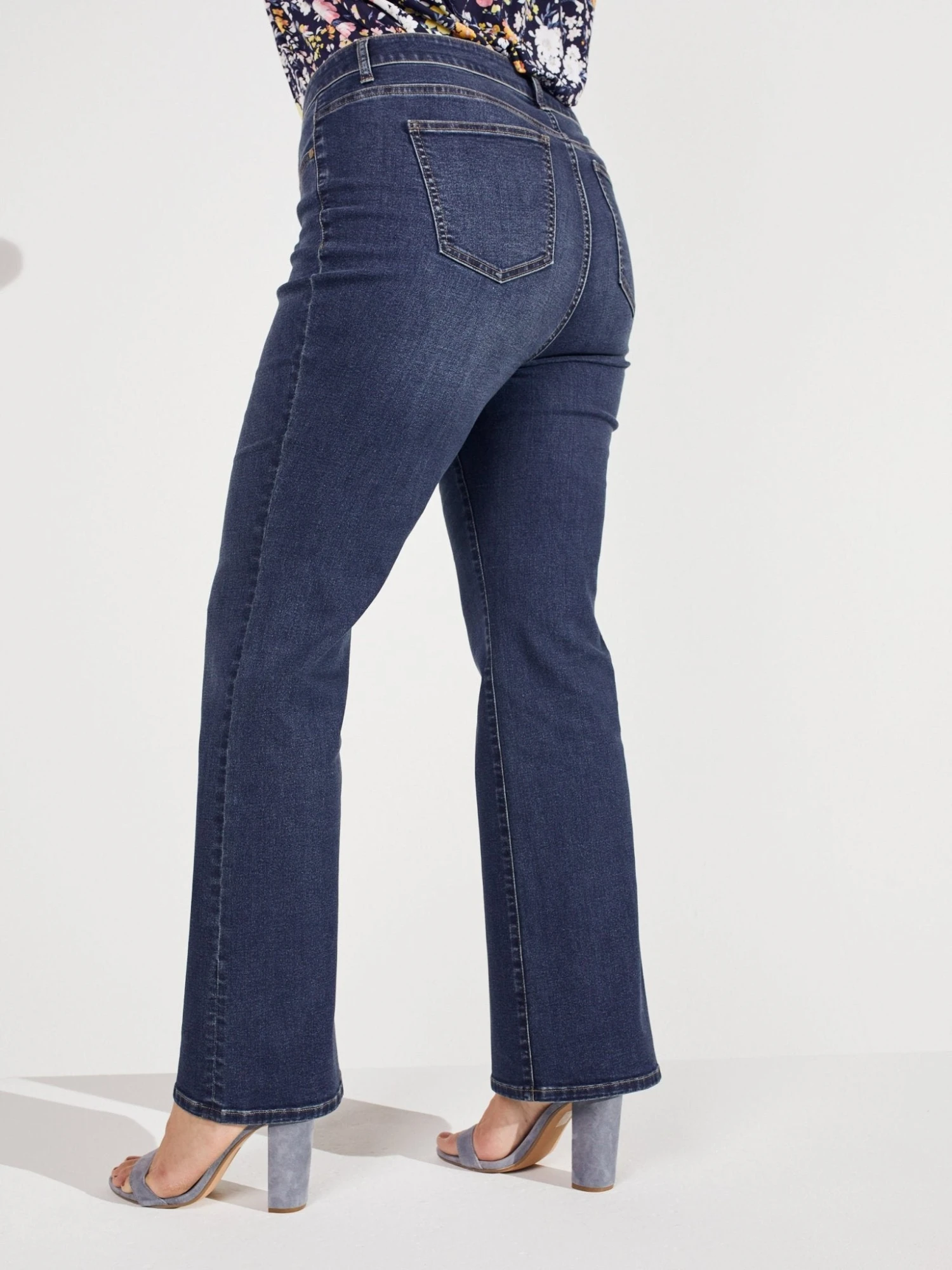 Westport Signature Plus Size Bootcut 5-Pocket Denim Jeans 2 Westport Signature Plus Size Bootcut 5-Pocket Denim Jeans - Image 2