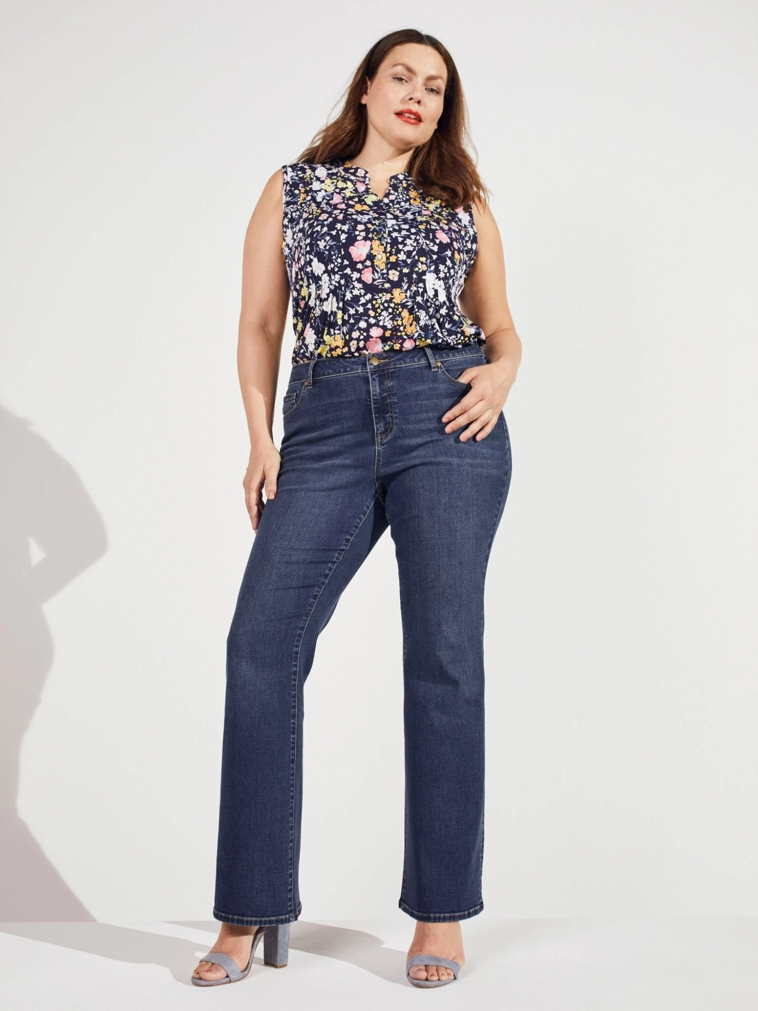 Westport Signature Plus Size Bootcut 5-Pocket Denim Jeans 6 Westport Signature Plus Size Bootcut 5-Pocket Denim Jeans - Image 6