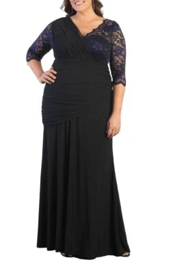 Plus Size Soiree Evening Gown - Elegant One-Shoulder Illusion Trumpet Dress 12 Plus Size Soiree Evening Gown - Elegant One-Shoulder Illusion Trumpet Dress -Dressbarn Store soiree evening gown plus 378933
