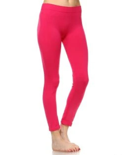 Premium Ultra-Soft Solid Leggings - Versatile One-Size Slim Fit -Dressbarn Store solid leggings 213149