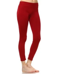Premium Ultra-Soft Solid Leggings - Versatile One-Size Slim Fit -Dressbarn Store solid leggings 313304