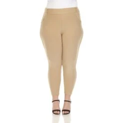 Plus Size High Waist Scuba Ankle Pants - Wrinkle-Resistant Stretch -Dressbarn Store super soft elastic waistband scuba pants plus 225973