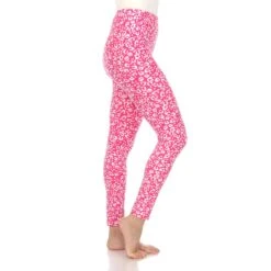 White Mark Super Soft Leopard Printed Slim-Fit Leggings -Dressbarn Store super soft leopard printed leggings 615600