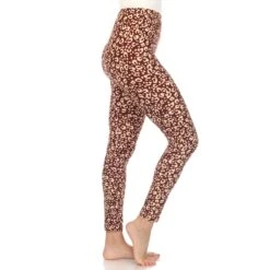 White Mark Super Soft Leopard Printed Slim-Fit Leggings -Dressbarn Store super soft leopard printed leggings 687928